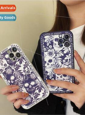 适用 13promax skull flowerxside three stickers 11pro vertica