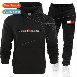 fall casual spring suit and hoodie New mens