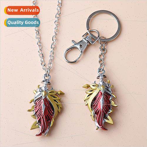 Harakami Peripheral Witch Ever Burning Feather Model Necklac
