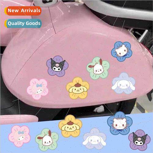 Car electric car motorcycle colorful flowers decorative body