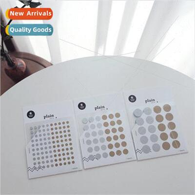 Round dots accent marker stickers pearlescent nail stickers