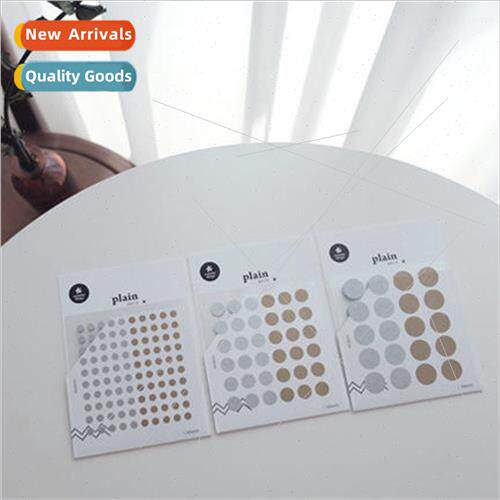 Round dots accent marker stickers pearlescent nail stickers