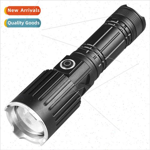 New white laser flashlight strong light 30w zoomable far sho