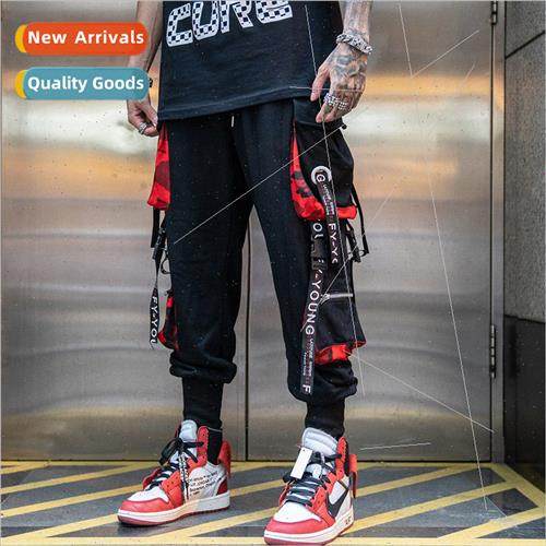 Autumn and winter national function wind work pants legged h
