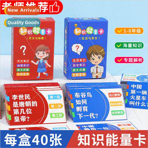 Knowledge Energy Card Encyclopedia General Knowledge Fun Pic