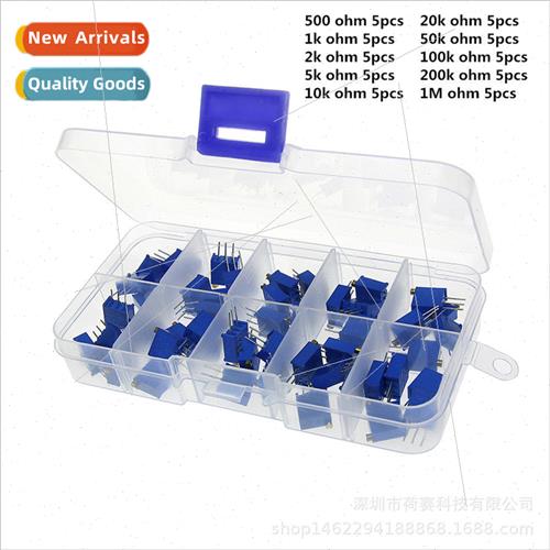 10 Samples 3296W Multi-turn Potentiometer Kit High Precision