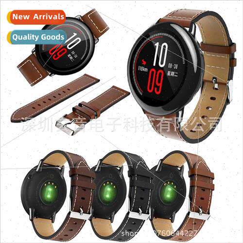 适用 Huami leather strap amazfit gtr3 pointed white line car