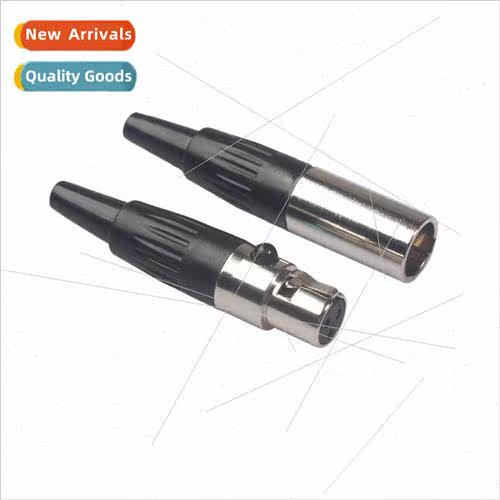 Copper nickel-plated shell Gold-plated pin mini XLR 3-pole a