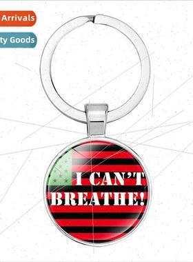 BLACK LIVES MATTER Protest Slogan Metal Key Ring Keychain