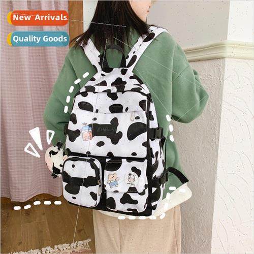 Korea cow pattern shoulder bag 2022 new soft girl students s