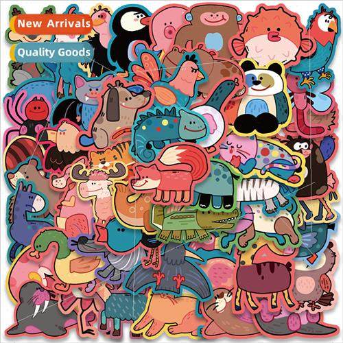 50 cartoon strange strange zoo stickers water cups books cel