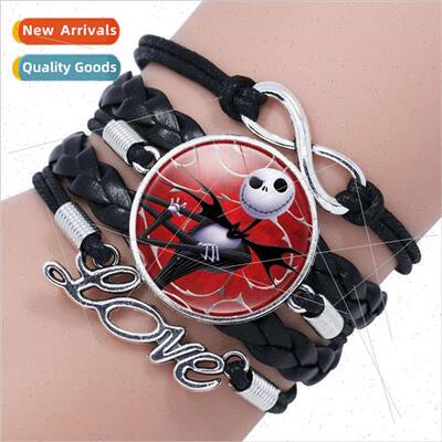 The Nightmare Be适用e Christmas Multi-Layer Leather Bracelet