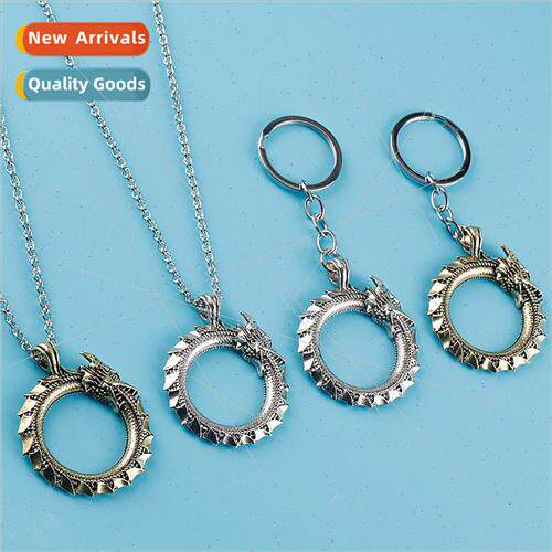 Personalized Articulated Snake Eating Its Own Tail Necklace