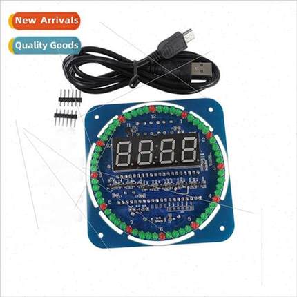 Rotating LED display creative electronic clock DIY DS1302 cl