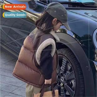 fall and the fashion middle vest section Girls winter