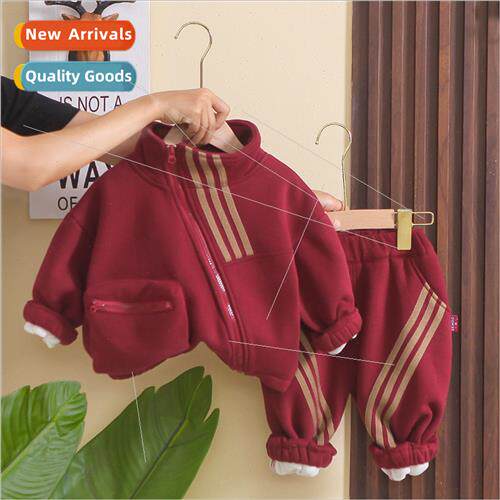 2023 winter new childrens cartoon two-piece Korean  of the d