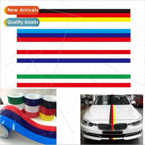 Car personalized stickers three-color roof hood pull flower
