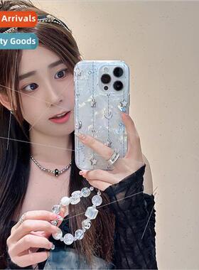 High-color moon stars shell pattern 适用 iPhone 14 case 15Pr