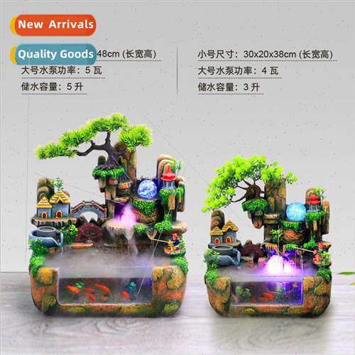 Creative  wigwam fish tank water fountain feng shui wheel hu