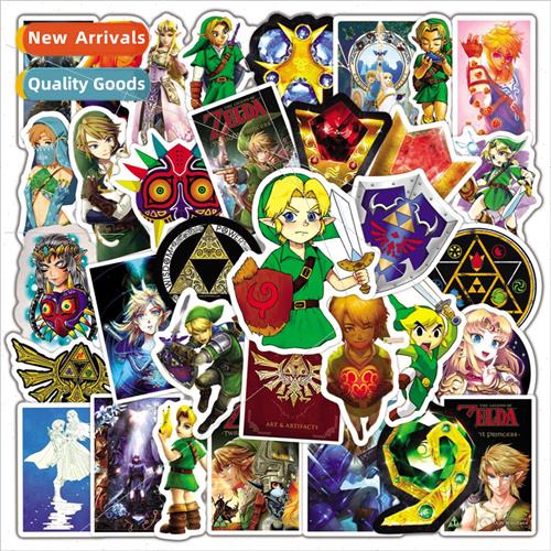 50 New Legend of Zelda Doodle Stickers Bicycle Computer Lapt