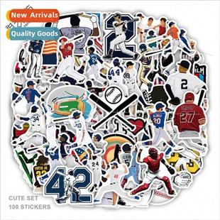 100 cartoon baseball sports sports stickers decorative guita