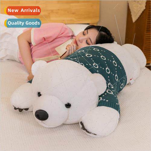 Polar bear plush toy plush bear doll girl cuddle sleeping do
