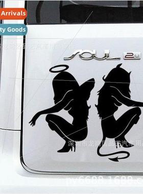 X-151 beauty temptation angels and demons sexy car stickers