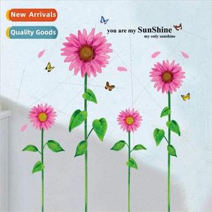 two fifth generation AY1919 transparent sunflower PVC pink