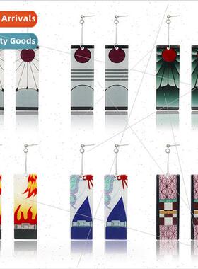 Demons Blade Zoumen charcoal rou acrylic earrings ear clips