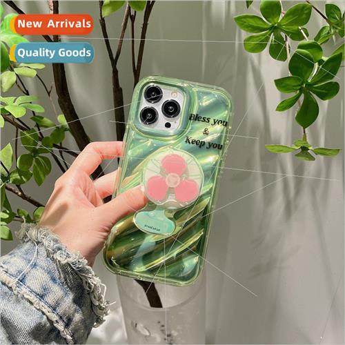 Creative Green Inside Twill Apple 12/11 Fan Stand 14Pro Max