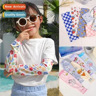 female loose ice Baby childrens sleeve silk sun hand