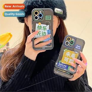 Creative personalized text couple iPhone 14 space case 适用