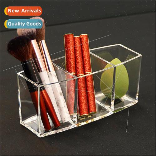 Nano transparent makeup brush holder eyebrow pencil comb org