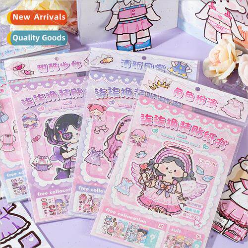 Dicky dress up sticker book cartoon characters to wear child