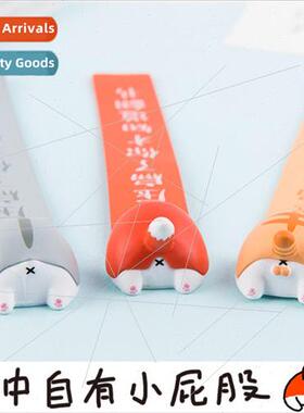 Creative quirky animal butt anime bookmarks Corgi butt bookm
