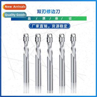 flutes with bearing 6.35mm flat double carbide cutter shank