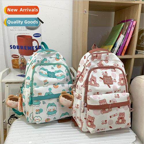 ins cute schoolbag female new high color value elementary sc