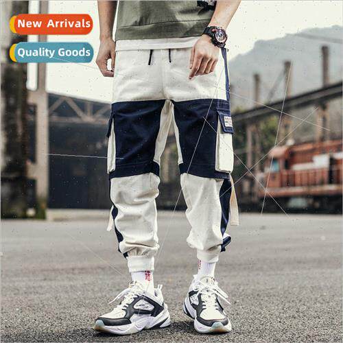 chic Korean  national  cargo function work pants men ins sup