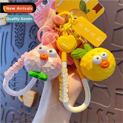 Wood carving wind fruits and vegetables series keychain crea