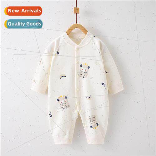 Baby onesie spring and fall cotton newborn baby clothes cott