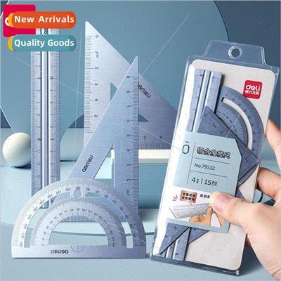 ruler four-piece set of metal laser typing aluminum alloy ru