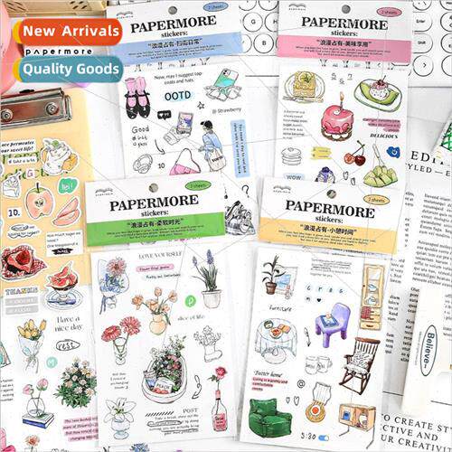 Romantic Possession Stickers Fresh Vintage Floral Handbook M