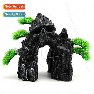 Fish tank dodge aquarium aquascape rockery creative skull mo