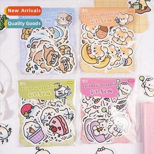 pack Rainbow dopamine Italian Korean sticker series cut bird