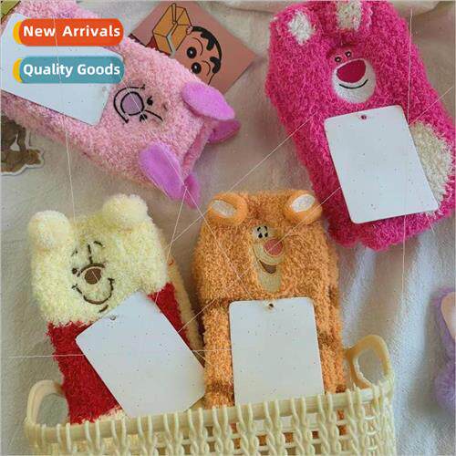 2022 fall and winter coral velvet socks women sleep floor so