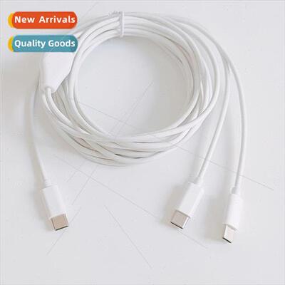 3 Meter USB-C to 2 TYPE C Charging Cable multaneously Charge