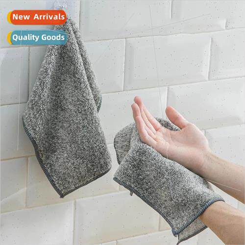 Bamboo charcoal wipes Japanese kitchen microfiber dishwashin
