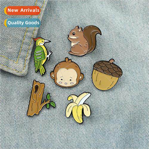 Cartoon creative cute little monkey woodpecker mini banana m