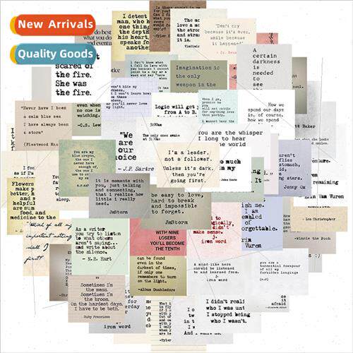 60 new retro English celebrity quotes graffiti stickers can