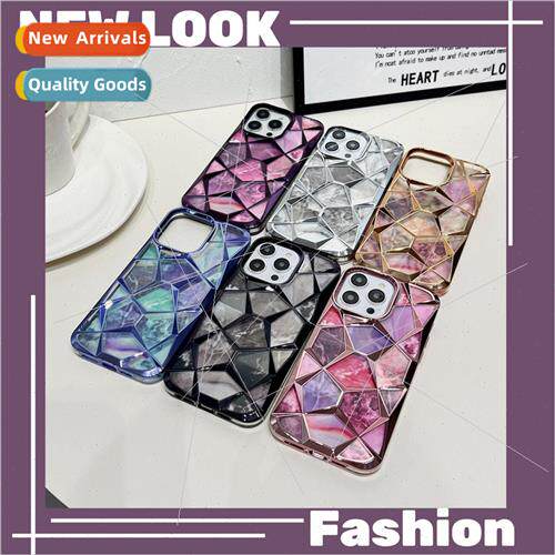 适用 iPhone 15ProMax Case Marble Apple 14Pro Stereo 13 Plati